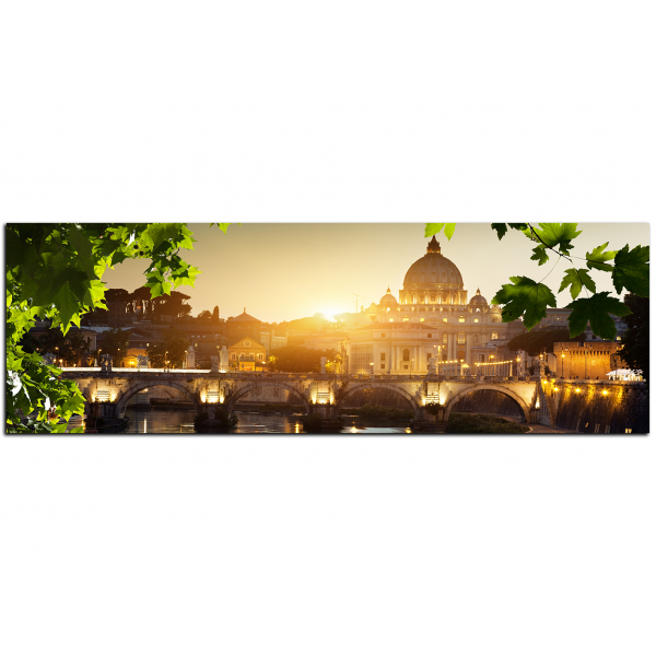 Obraz na plátně - Bazilika sv. Petra ve Vatikánu - panoráma